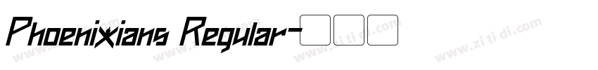 Phoenixians Regular字体转换